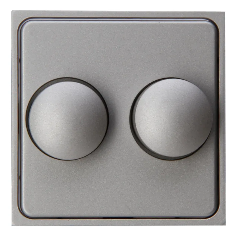 Athenis dimmerplaat duo staal