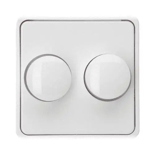 Milano dimmerplaat duo wit