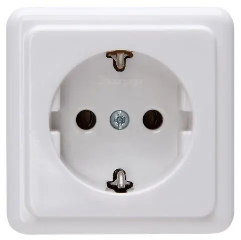 Kopp Standard wandcontactdoos 1V RA arctic wit
