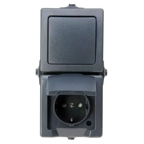 Nautic combinatie IP44 RA vert. antraciet