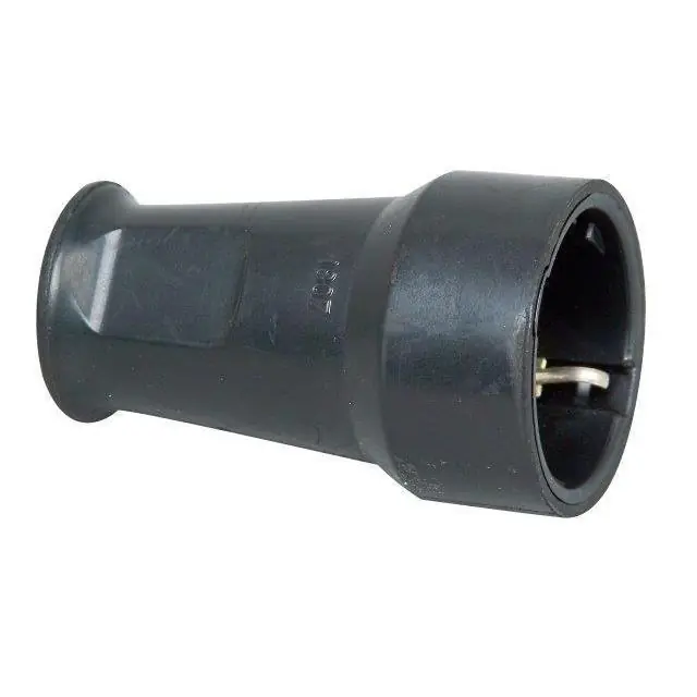 Contrastekker rubber zwart