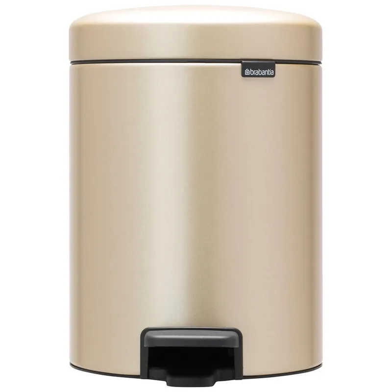 Brabantia newIcon pedaalemmer 5 liter Champagne