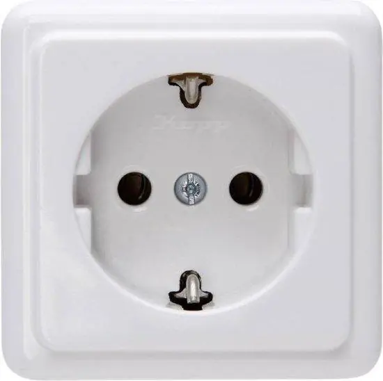 Kopp Standard wandcontactdoos 1V arctic wit