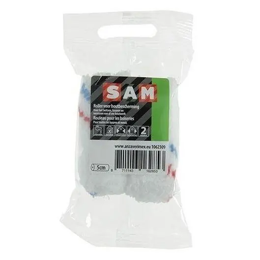 SAM beitsroller 5cm - 2 stuks