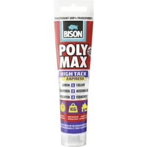Bison Poly Max High Tack Express transparant 115g