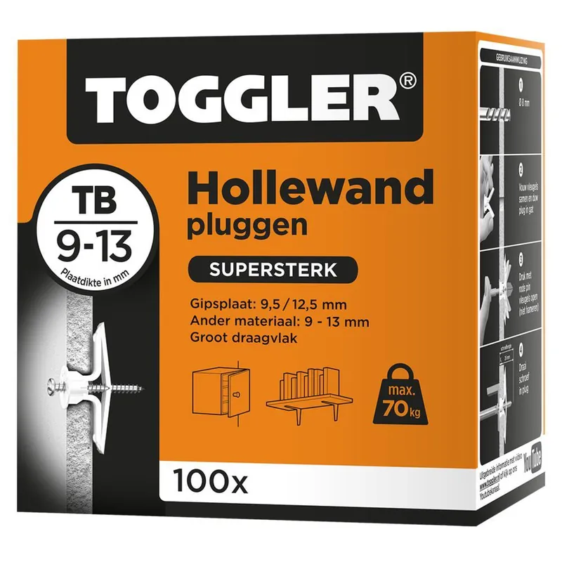 Toggler hollewand plug TB (100 st.)