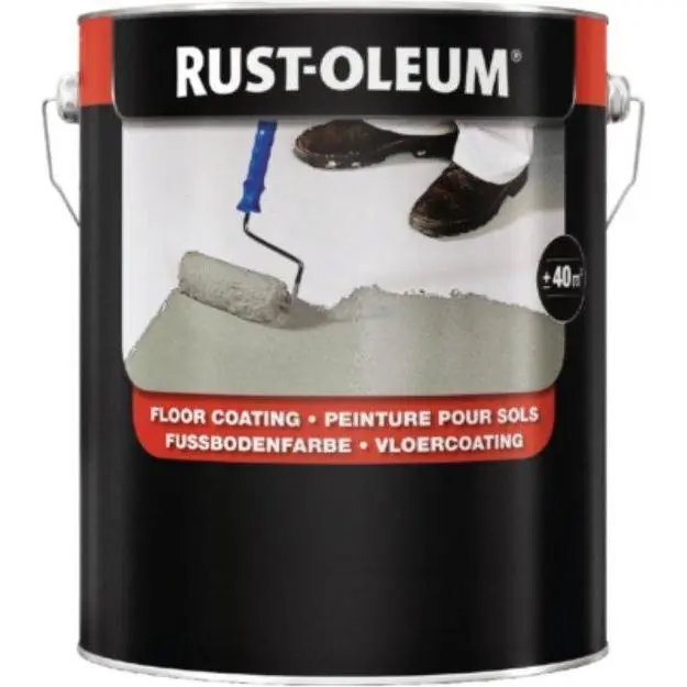 Rust-Oleum 7100 vloercoating gitzwart RAL9005 750ml