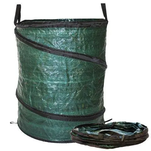Tuinafvalzak met veer 220 liter