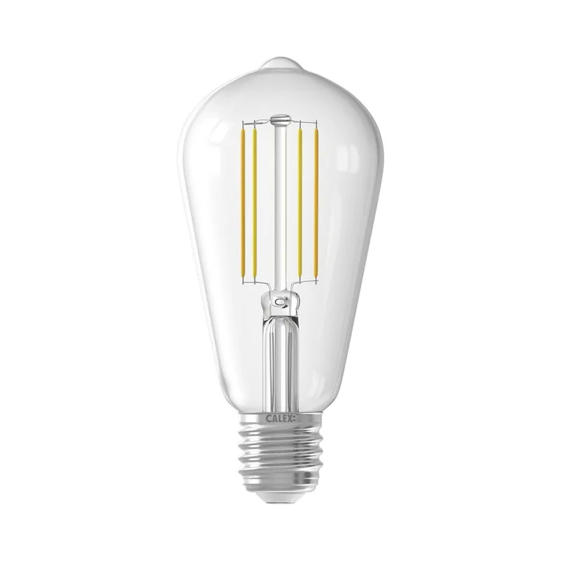 CALEX Smart LED Filament helder Rustieklamp ST64 E27 220-240V 7W 806lm 1800-3000K