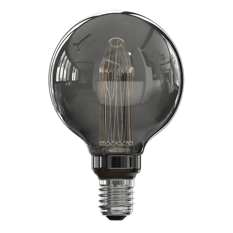 Calex LED Crown globelamp E27 3,5W G95 titanium dimbaar