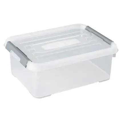 Curver Handy+ opbergbox 12 liter transparant