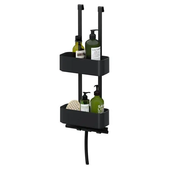 Tiger 2-Store ophangbaar doucherek 25cm zwart