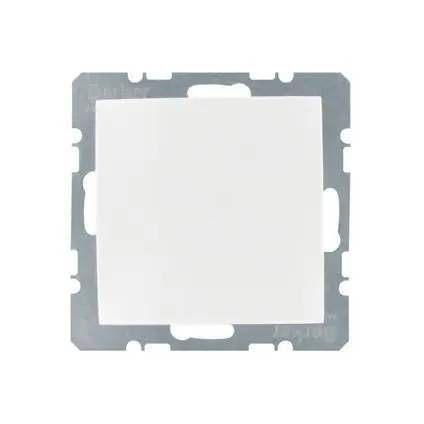 Berker S1 blindplaat wit