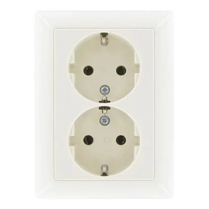 Jung AS500 inbouw WCD 2-voudig RA creme