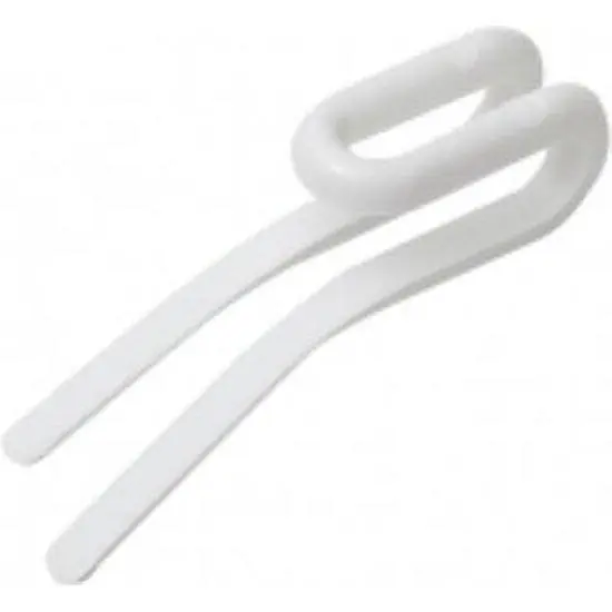 Intensions dubbele haak tbv plooiband wit Nylon 10pp (25 stuks)
