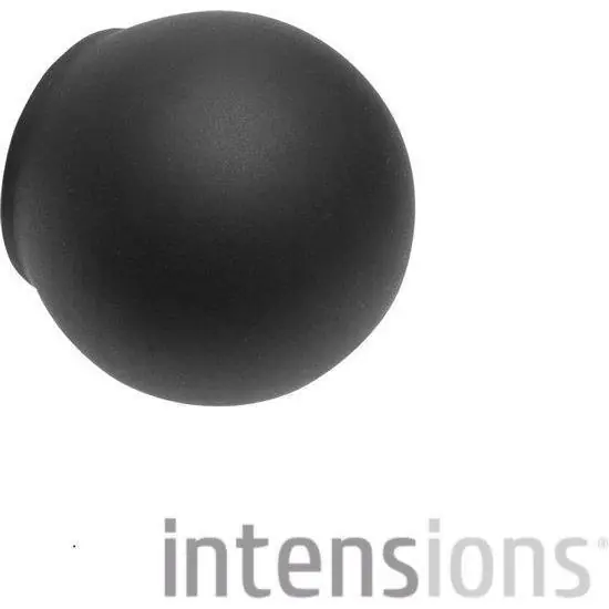 Intensions knop Bola zwart mat 20mm 5pp (2 stuks)