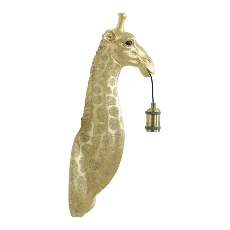Light & Living wandlamp Giraffe goud