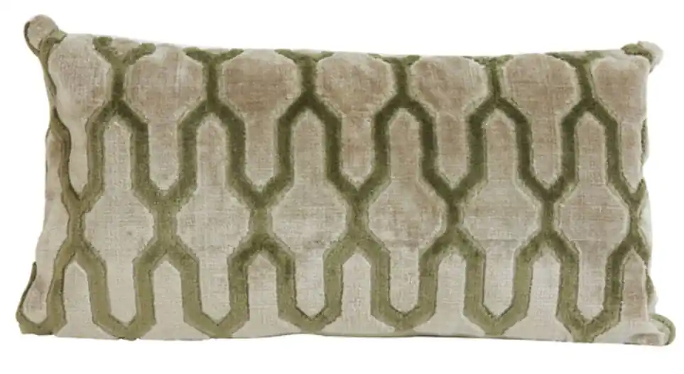Light & Living sierkussen Jembana zand olijfgroen B60 × H30 cm