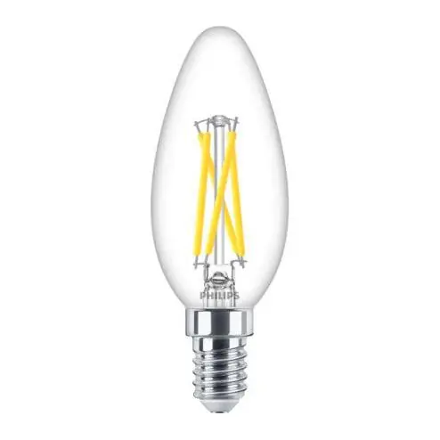 Philips LED kaarslamp transparant E14 2,5W (25W) warm wit dimbaar