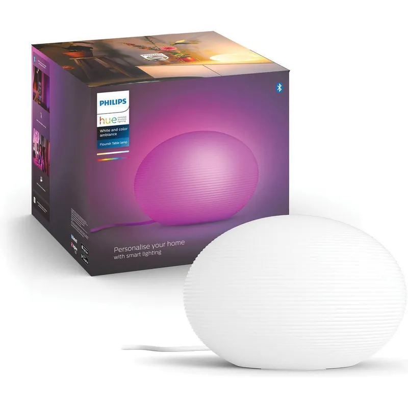 Philips Hue Flourish tafellamp wit en gekleurd licht
