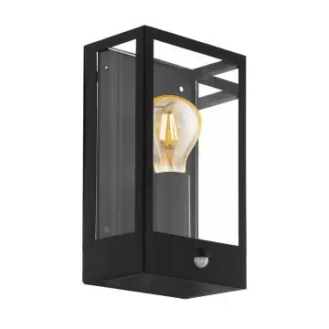 EGLO WL ALAMONTE E27 M. SENSOR ZWART-GLAS 'ALAMONTE'