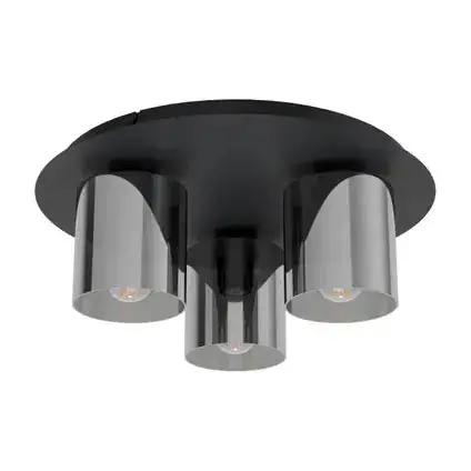 Eglo plafondlamp Gorosiba 3xE27 zwart