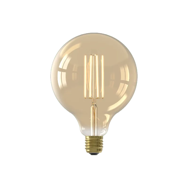 Calex LED globelamp E27 4,5W G125 goud dimbaar
