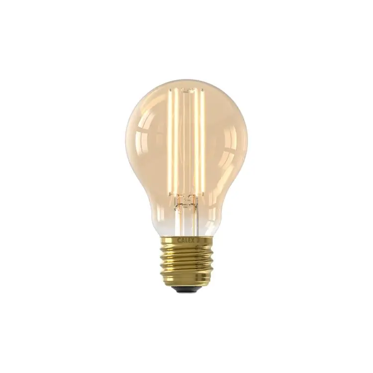 Calex LED standaardlamp E27 7,5W goud dimbaar