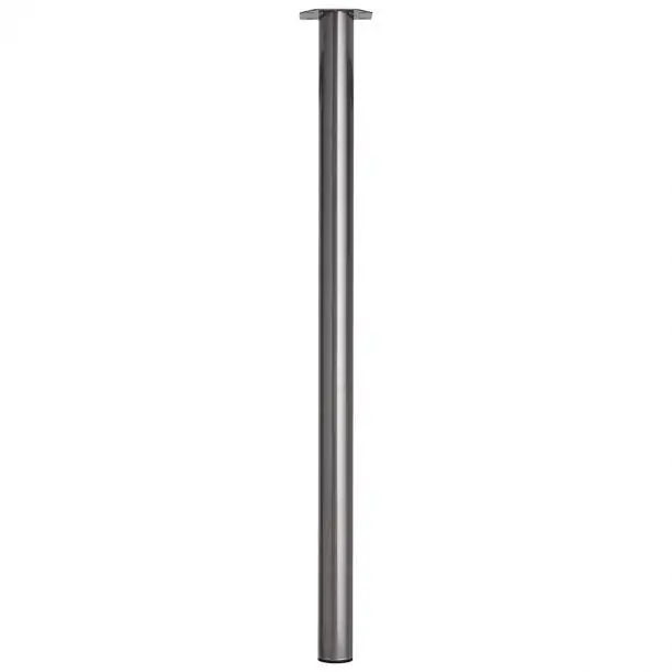 Duraline meubelpoot rond staal 6x110cm antraciet 2pp