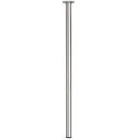 Duraline meubelpoot rond staal 3x70cm nikkel 4pp