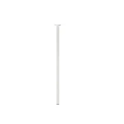Duraline meubelpoot vierkant staal 2,5x2,5x75cm wit 4pp