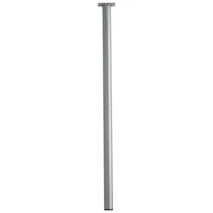 Duraline meubelpoot rond staal 3x70cm grijs 4pp