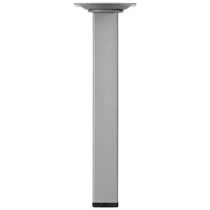 Duraline meubelpoot vierkant staal 2,5x2,5x20cm grijs 4pp
