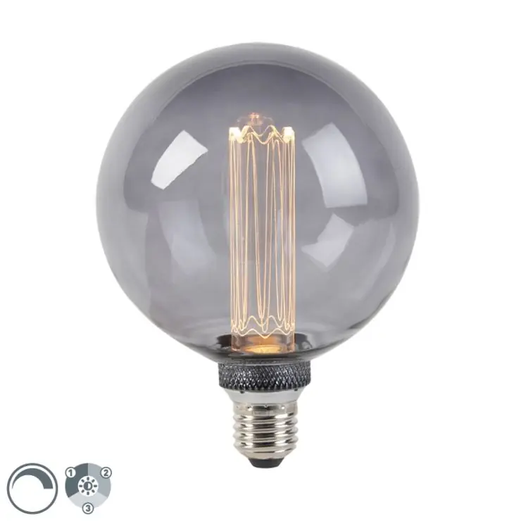 EGLO lichtbron LED kooldraad G125 smoke 4,3W 1800K stepdimming