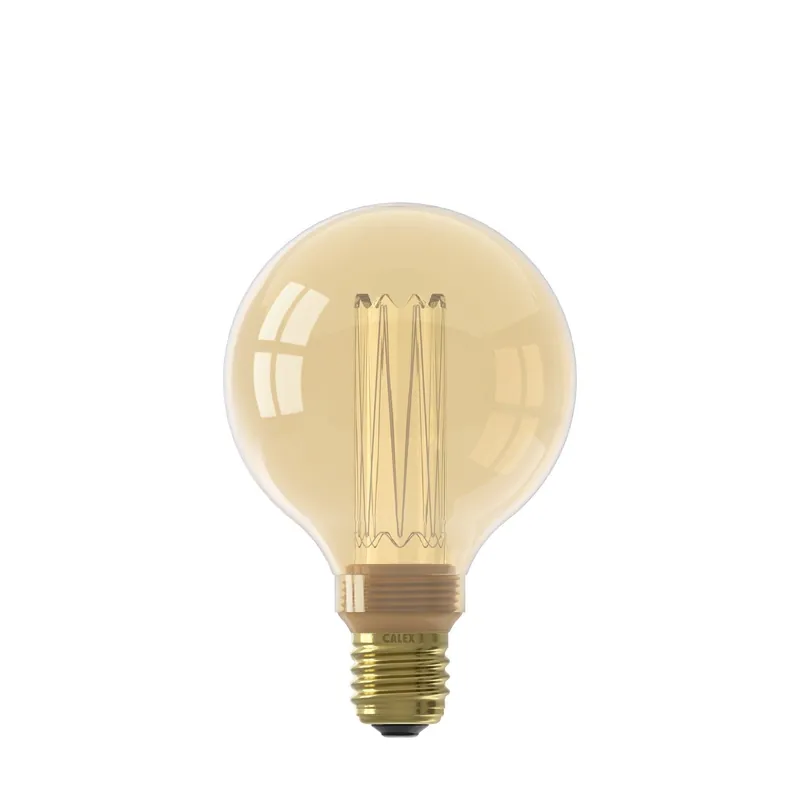 Calex LED Crown globelamp E27 3,5W G95 goud dimbaar