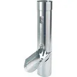 Rheinzink WB regentonklep met RVS-bladvanger 80mm