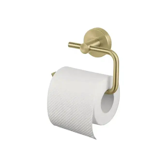 Haceka Kosmos toiletrolhouder zonder klep geborsteld goud