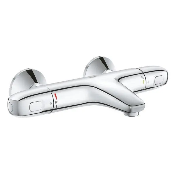 Grohe Grohtherm 1000 thermostatische badmengkraan chroom met koppelingen