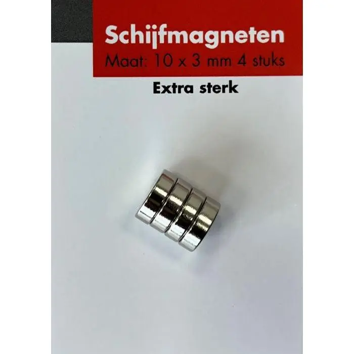 Maclean schijfmagneet extra sterk (4 stuks)