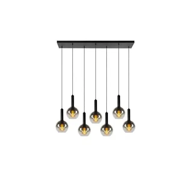 Lucide MARIUS Hanglamp 7xE27 Zwart