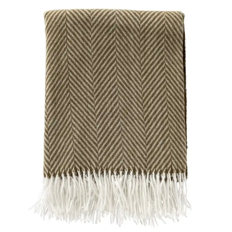 Dutch Decor plaid Josefien Military Olive B140 × H180 cm