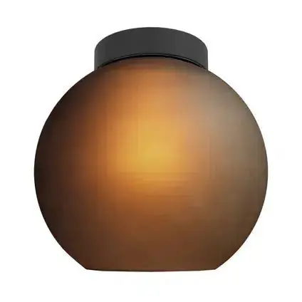 Eglo plafondlamp Cesenatico E27 gerookt glas zwart