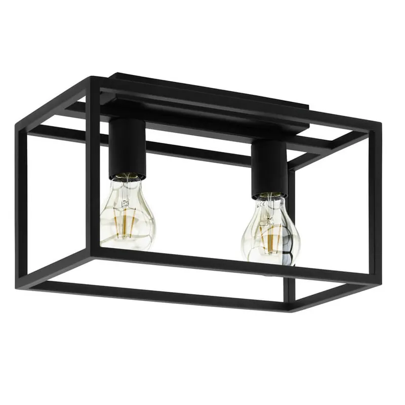 Eglo plafondlamp Blackcrown 2xE27 zwart