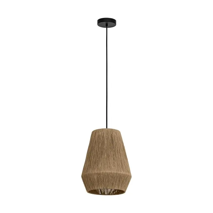 Eglo Alderney hanglamp 1xE27 zwart/bruin