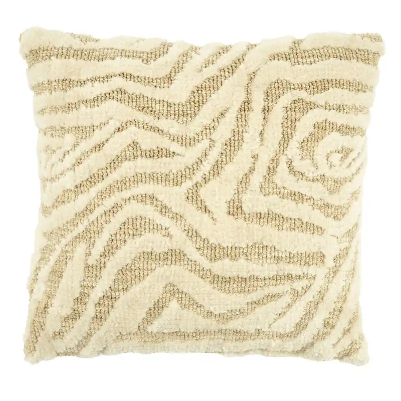 By-Boo sierkussen Sebra beige 50×50 cm