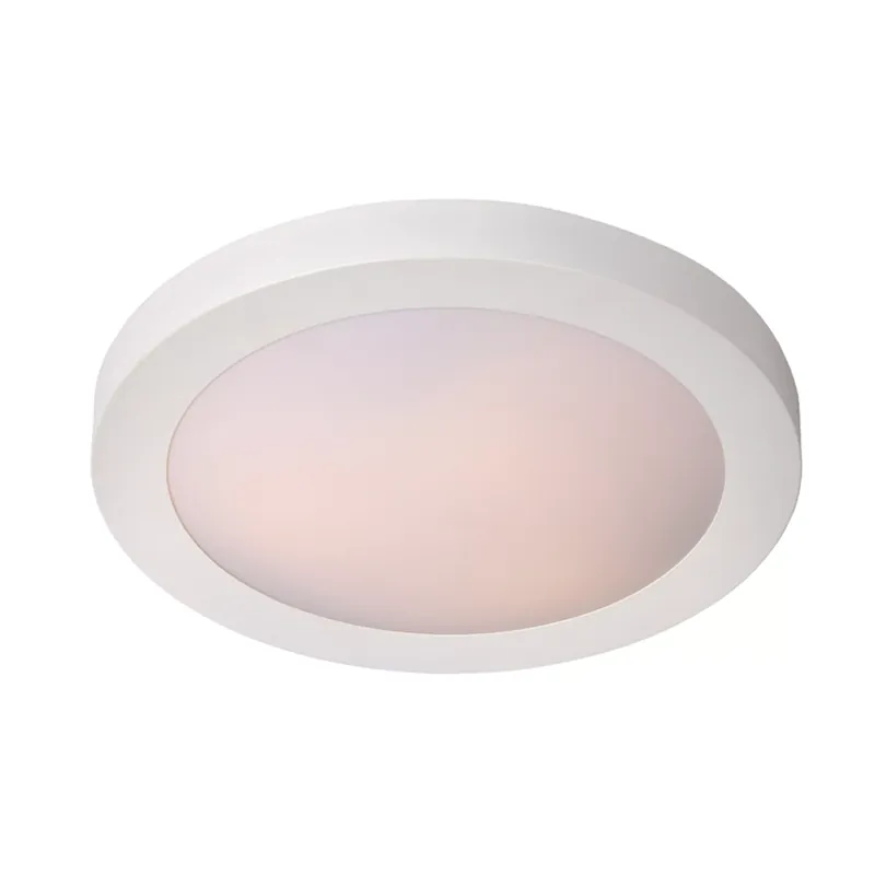 Lucide Fresh plafonniere badkamer 27 cm 1xE27 IP44 wit