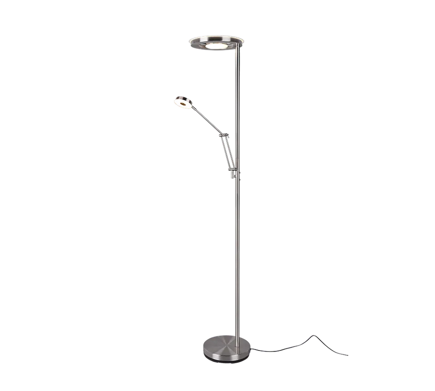 Trio vloerlamp Barrie nikkel mat