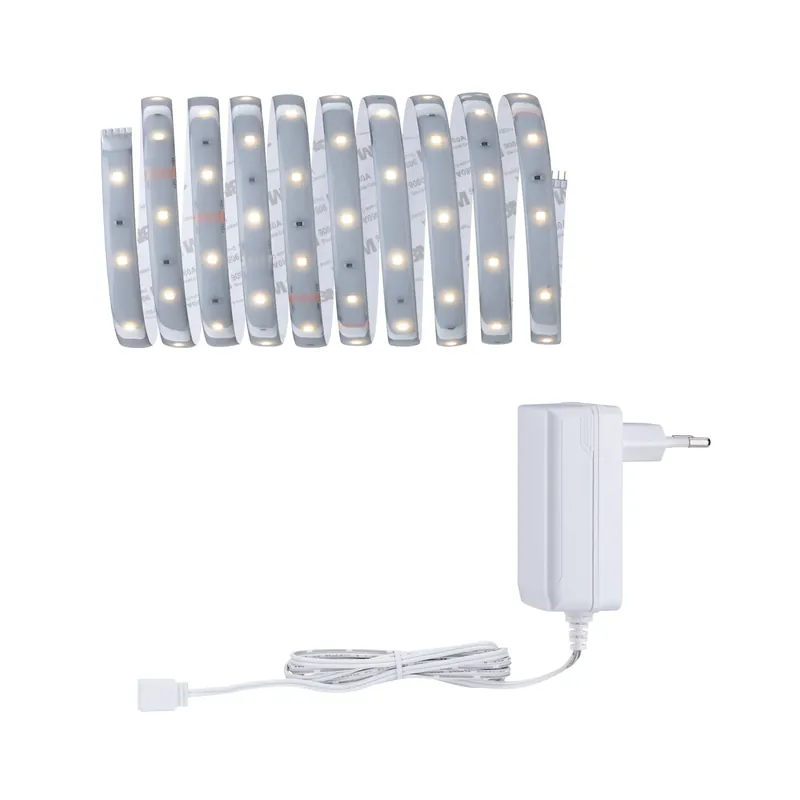 MaxLED 250 basisset 3m warmwit IP44 Afdekking 2700K 12W 230/24V Zilver