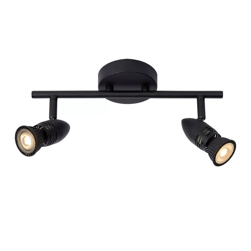 Lucide Caro plafondspot 2xGU10 zwart