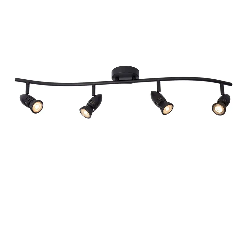 Lucide Caro plafondspot 31 cm 3xGU10 zwart